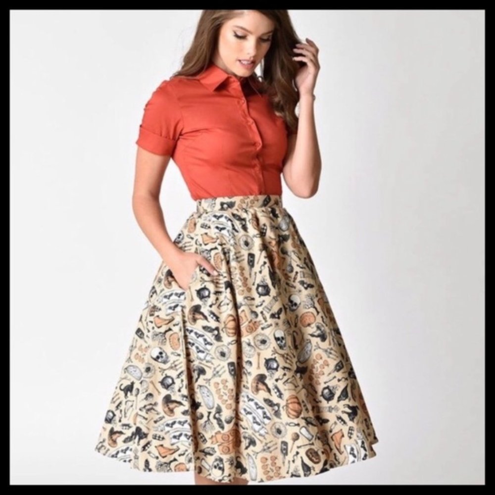 Magnolia Park Vintage Inspired Halloween Skirt